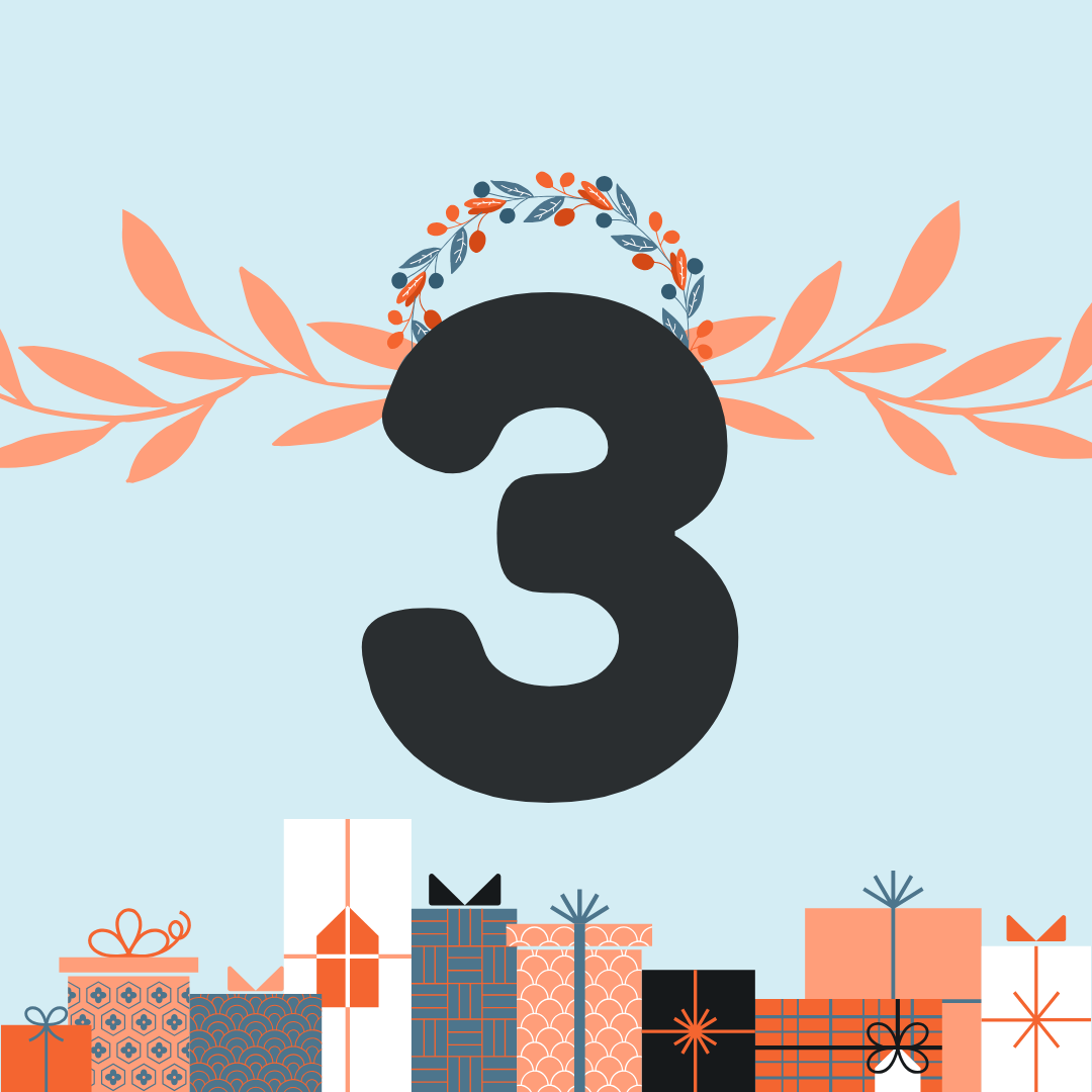 Coloré Illustré Simple Calendrier de l'Avent Publication Instagram