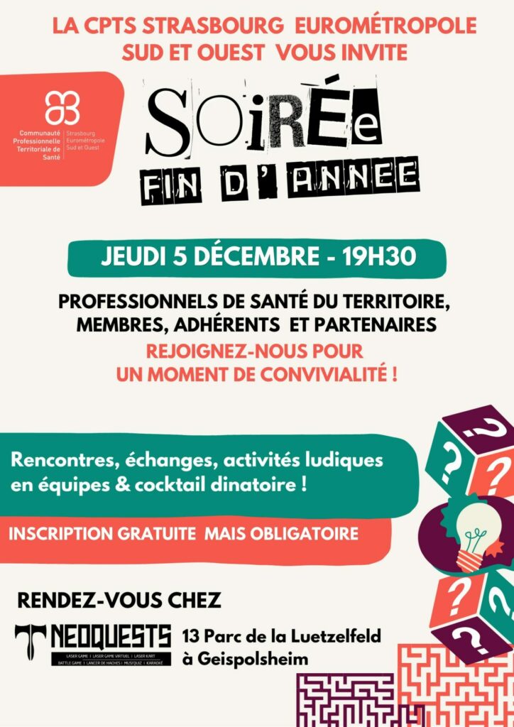 Flyer soirée fin d'année CPTS